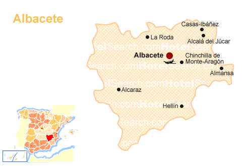 アルバセテの地図