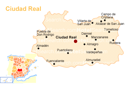Landkarte von Ciudad Real