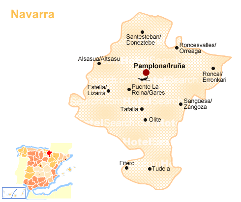 Landkarte von Navarra