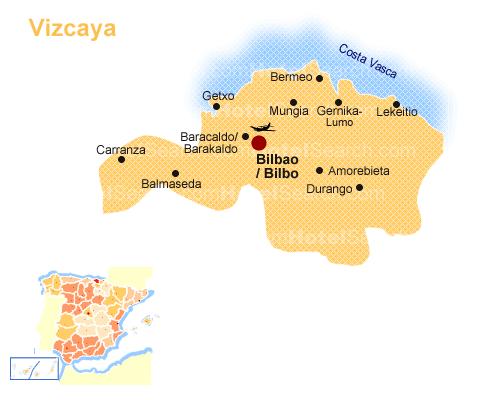Map of Biscay