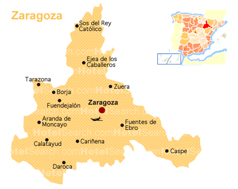 Carte de Saragosse