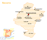 Mapa de la Comunidad Foral de Navarra