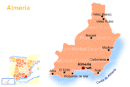 Map of Almería
