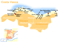 コスタ・バスカの地図
