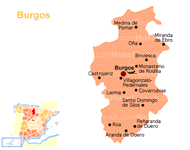 Landkarte von Burgos