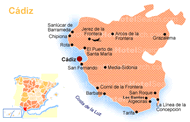 Map of Cádiz