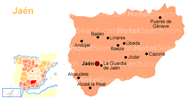 Map of Jaén