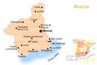 ムルシアの地図
