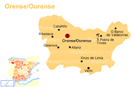 Mapa de Orense