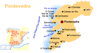 Mapa de Pontevedra
