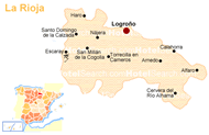 ラ・リオハの地図