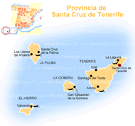 Mapa de Tenerife