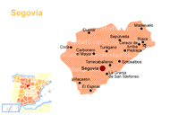 Map of Segovia